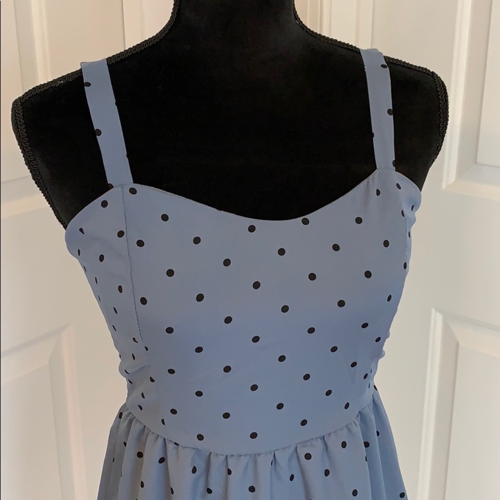 Polka dot retro style dress